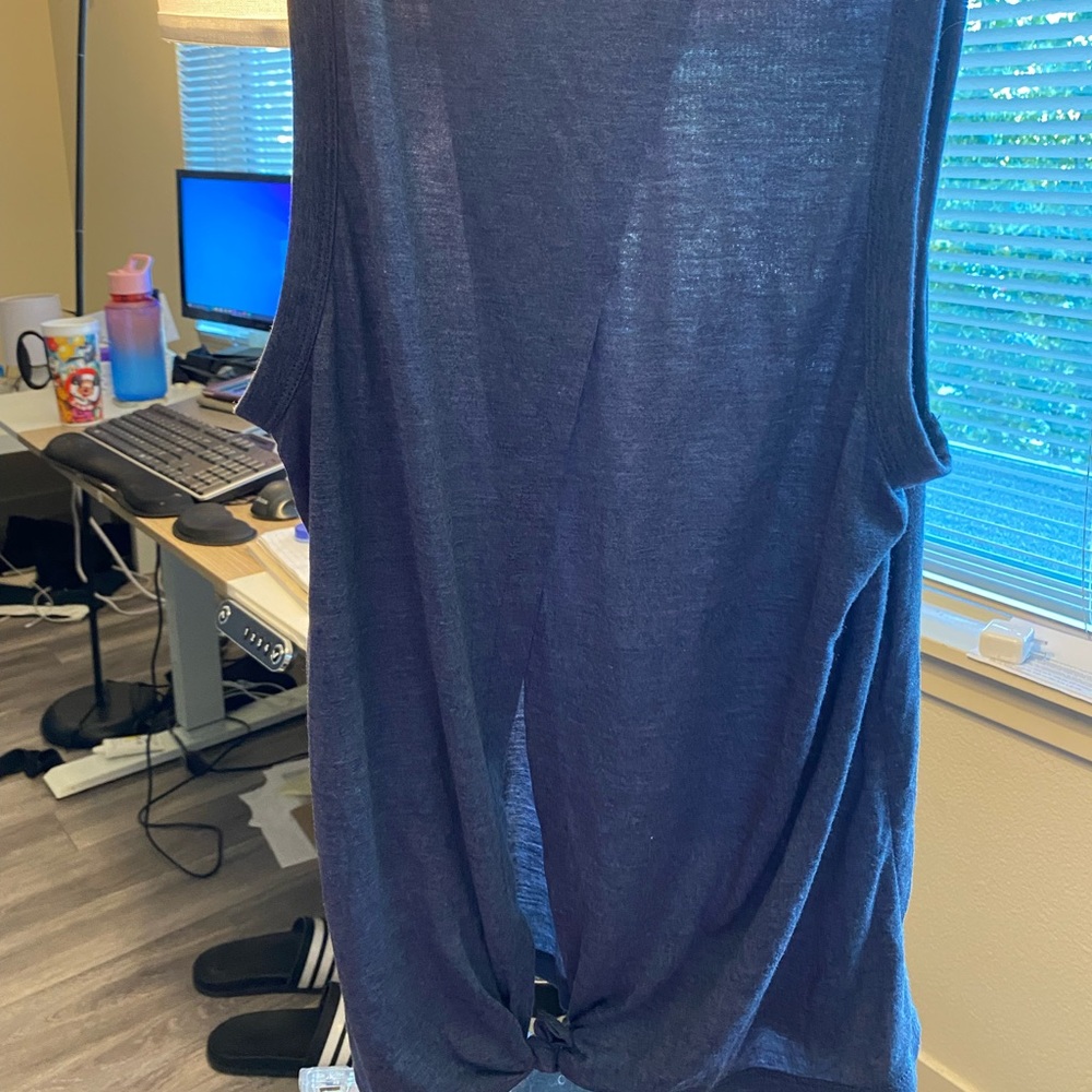 J Crew size L criss cross back tank top